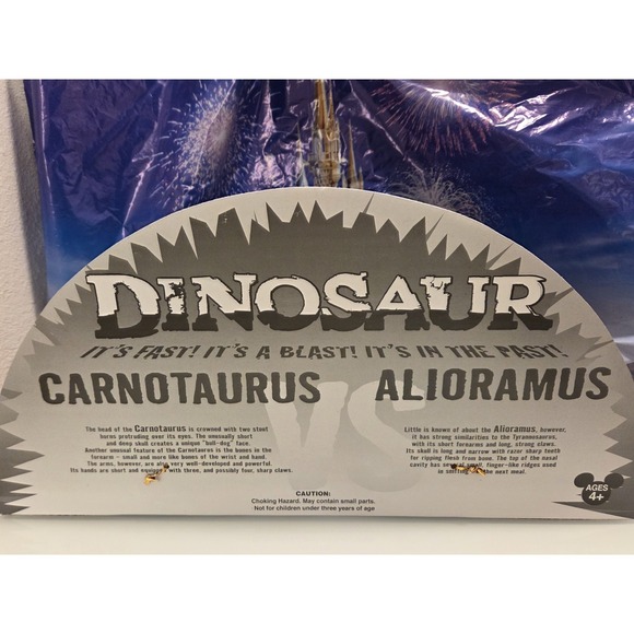 Disney Animal Kingdom Dinosaur Carnotaurus vs Alioramus Rubber Latex Battle Set - Picture 8 of 8